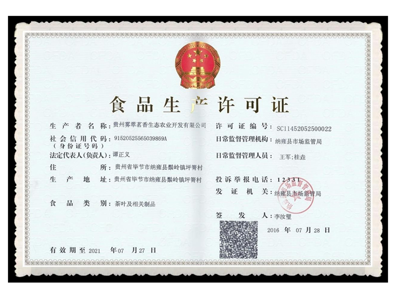 Food production License